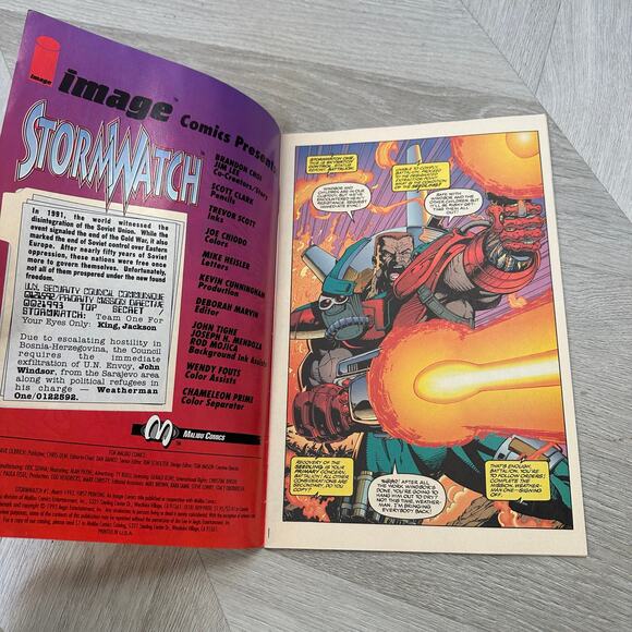 StormWatch 1 Image Comics Scott Clark Trevor Scott Comic Book Vintage 1993 - Picture 6 of 8